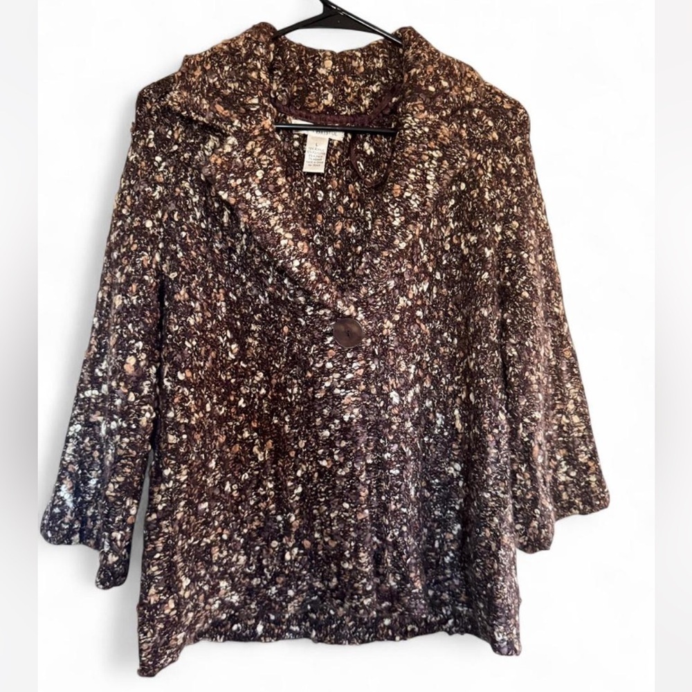 Susan Bristol Multicolor Knit Cardigan size L